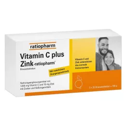 VITAMIN C PLUS Zink-ratiopharm brustabletter, 40 st