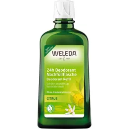 WELEDA Citrus 24H deodorant påfyllningsflaska, 200 ml