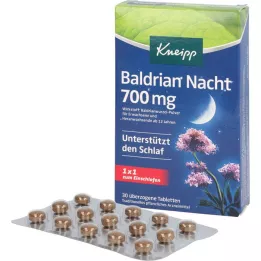 KNEIPP Valerian Night 700 mg dragerade tabletter, 30 st