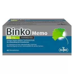 BINKO Memo 80 mg filmdragerade tabletter, 60 st