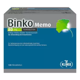 BINKO Memo 80 mg filmbelagda tabletter, 120 st