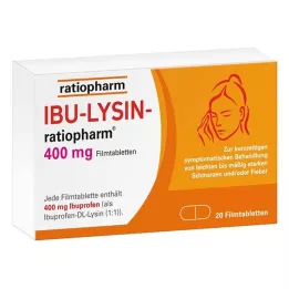 IBU-LYSIN-ratiopharm 400 mg filmdragerade tabletter, 20 st