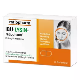 IBU-LYSIN-ratiopharm 293 mg filmdragerade tabletter, 20 st