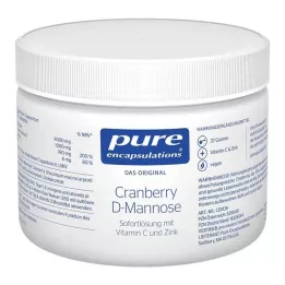 PURE ENCAPSULATIONS Tranbärs D-Mannose-pulver, 37 g