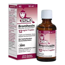BROMHEXIN Hermes Arzneimittel 12 mg/ml droppar, 50 ml
