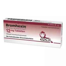 BROMHEXIN Hermes Arzneimittel 12 mg tabletter, 50 st