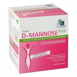 D-Mannose Plus 2000 mg pinnar, 60x2.47 g