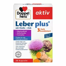 DOPPELHERZ Lever plus med kolin+zinkkapslar, 30 st