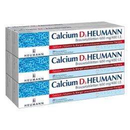 Kalcium D3 Heumann brustabletter 600 mg/400 Dvs.(120 stycken)