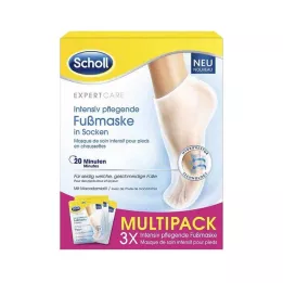 SCHOLL Intensiv närande fotmask i strumpor, 3X2 st