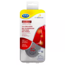 SCHOLL 3/4 insatshäl och smärta 37-39.5, 1x2 st
