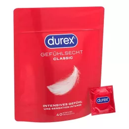 DUREX Feeling Real Ultra-Tunn Condoms, 40 st