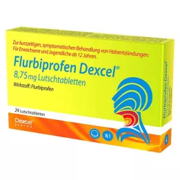 FLURBIPROFEN Dexcel 8,75 mg sugtabletter, 24 st