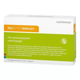MYBIOTIK IMMUGY Kombinationsförpackning 15x2 g+30 kapslar, 1 st