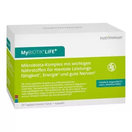 MYBIOTIK LIFE+ Kombinationsförpackning 30x1,5 g Plv.+60 Kaps., 1 st