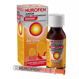 NUROFEN Junior Fever and Pain Sirap Jordgubb 40 mg/ml, 150 ml