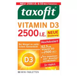 TAXOFIT Vitamin D3 2500 I.E. tabletter, 50 st