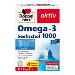 DOPPELHERZ Omega-3 havsfiskolja 1000 kapslar, 120 st