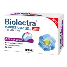 BIOLECTRA Magnesium 400 mg ultra 3-fas depå, 30 st