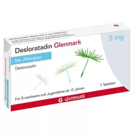 DESLORATADIN Glenmark 5 mg tabletter, 7 st