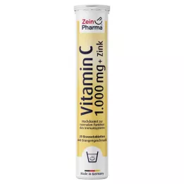 VITAMIN C 1000 mg+Zink brustabletter, 20 st