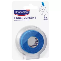 HANSAPLAST Fingerbandage självhäftande 2,5 cm x 5 m blå, 1 st
