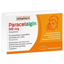 PARACETALGIN 500 mg filmdragerade tabletter, 20 st