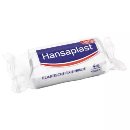 HANSAPLAST elastisk fixeringstejp kräppad 8 cmx4 m, 1 st