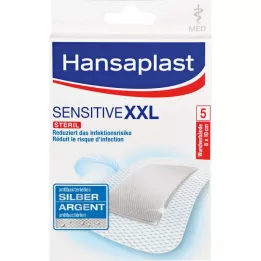 Hansaplast Känslig sårgips Antibakteriell 8x10 cm, 5 st
