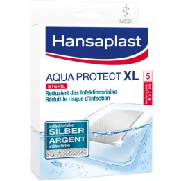 Hansaplast Aqua Protect sårförening Antibakteriell 8x10cm, 5 st