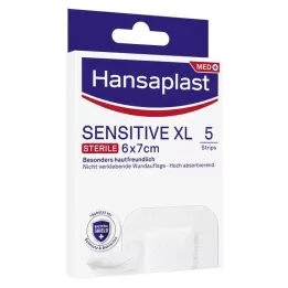 HANSAPLAST Känsligt sårförband sterilt 6x7 cm, 5 st