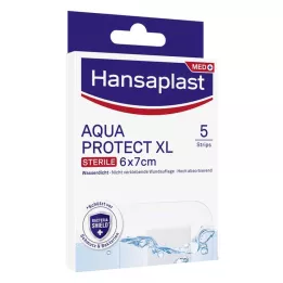 HANSAPLAST Aqua Protect sårförband sterilt 6x7 cm, 5 st