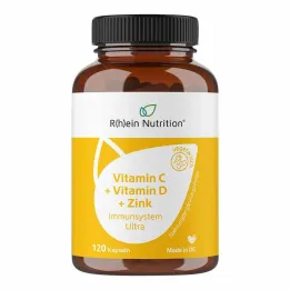 Vitamin C + Vitamin D + Zink Immunsystem Ultra Kapslar, 120 st