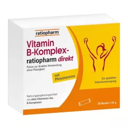 VITAMIN B-KOMPLEX-ratiopharm direktpulver, 20 st