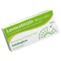 LEVOCETIRIZIN Micro Labs 5 mg filmdragerade tabletter, 50 st