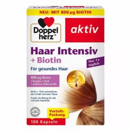 DOPPELHERZ Hair Intensive+Biotin Kapslar, 100 st