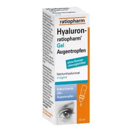 HYALURON-RATIOPHARM Gel ögondroppar, 10 ml
