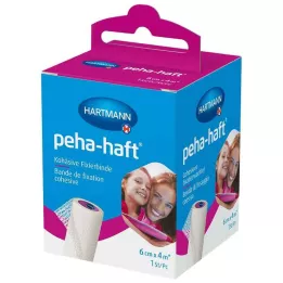 PEHA-HAFT Fixeringsbandage latexfritt 6 cmx4 m OTC, 1 st