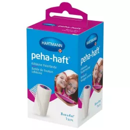 PEHA-HAFT Fixeringsbandage latexfritt 8 cmx4 m OTC, 1 st