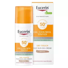 EUCERIN Sun Oil Control tonad kräm LSF 50+ medium, 50 ml