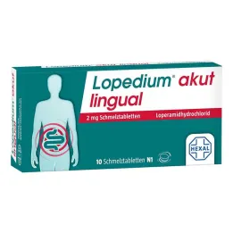 Lopedium akut lingual 2 mg munsönderfallande tabletter, 10 st