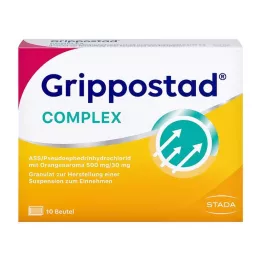 GRIPPOSTAD Komplex ASS/Pseudoeph.500/30 mg Orange, 10 st