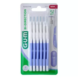GUM Bi-Direction Interdentalb.0,6 mm ljusblå, 6 st
