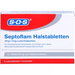 SEPTOFLAM Halstabletter, 8 st