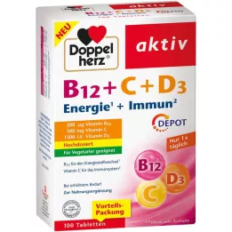 DOPPELHERZ B12+C+D3 Depot Active Tablets, 100 st