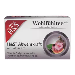 H&S Defense med C-vitaminfilterpåsar, 20X1,8 g
