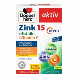 DOPPELHERZ Zink+Histidin Depottabletter aktiva, 100 st