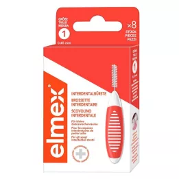 ELMEX Interdentalborstar ISO storlek 1 0,45 mm orange, 8 st