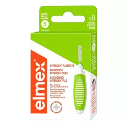 ELMEX Interdentalborstar ISO storlek 5 0,8 mm grön, 8 st
