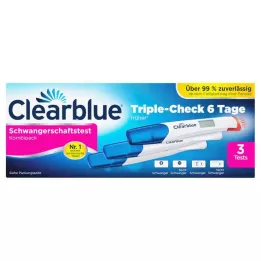 CLEARBLUE Graviditetstest TripleCheck ultratidigt, 3 st